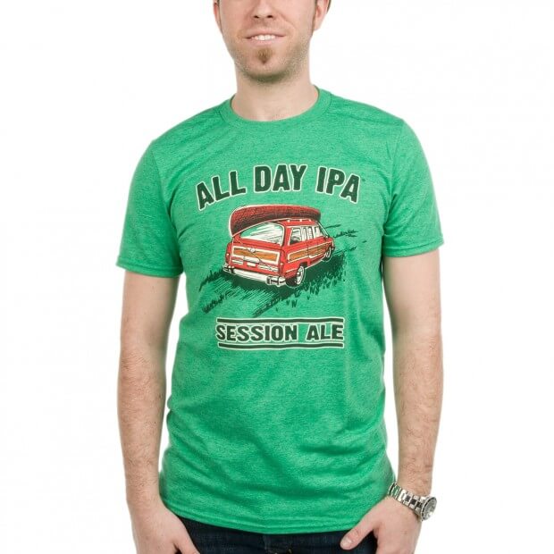 All Day IPA green T-shirt