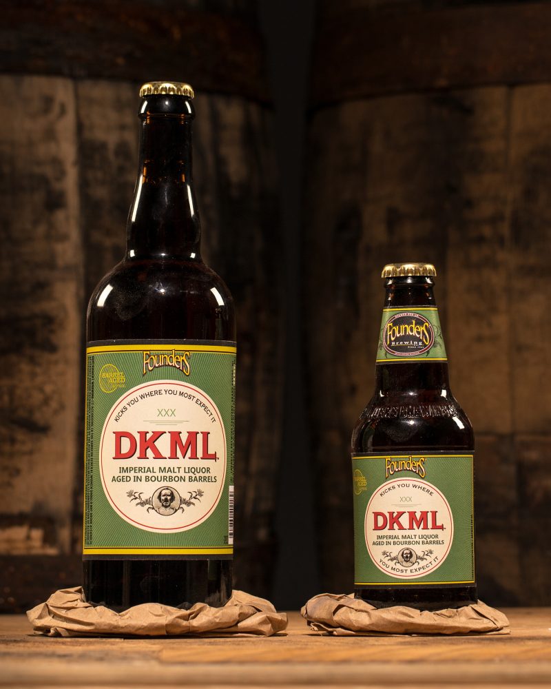 Founders DKML beer bottles