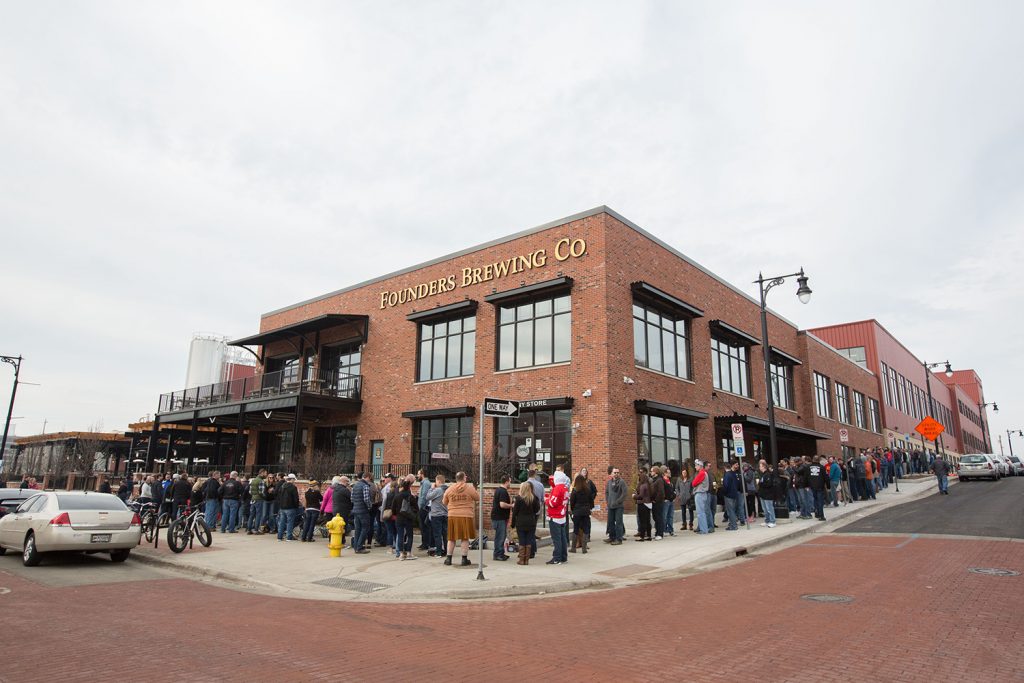 Exterior of Founders Brewing Co.