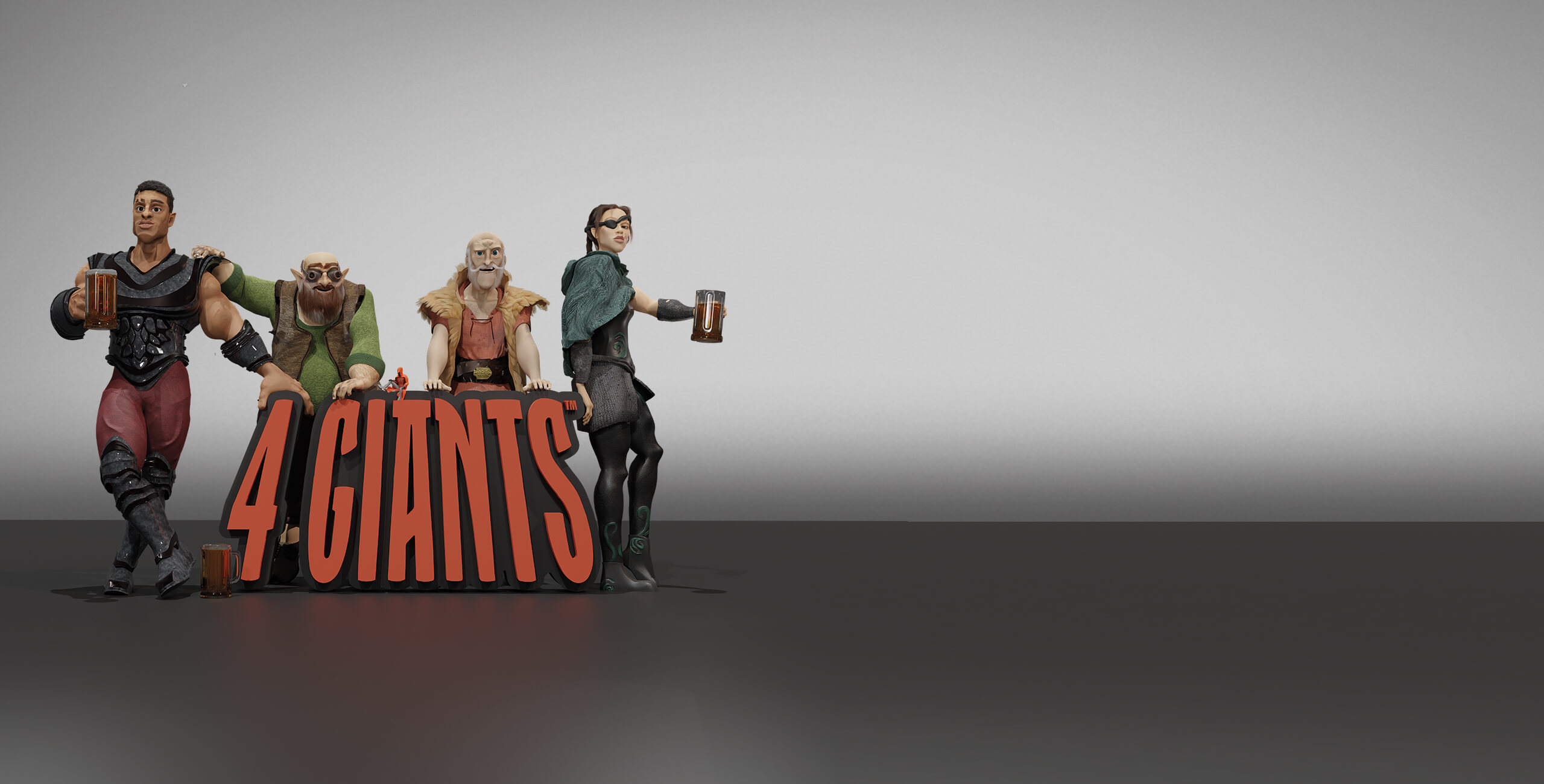 4 Giants character illustrations