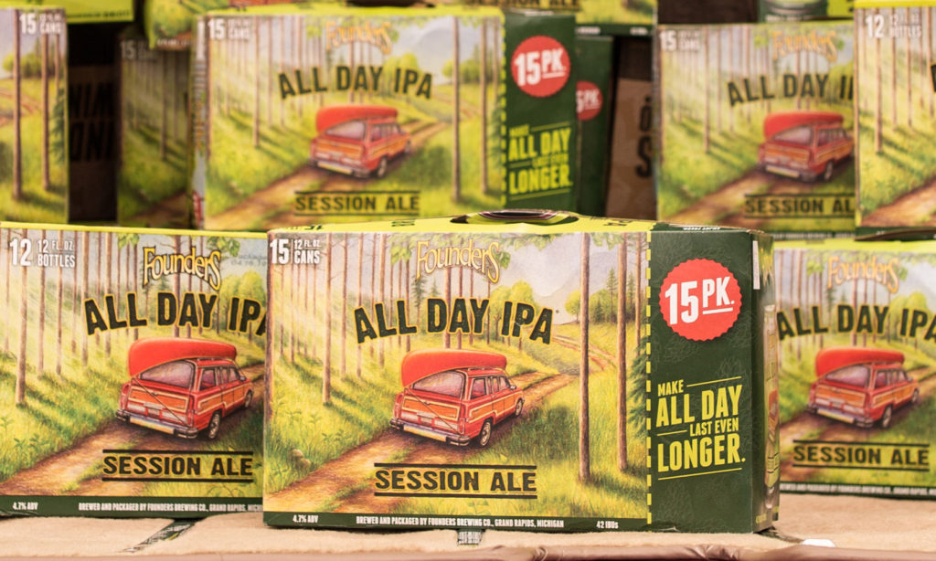 15 packs of Founder's All Day IPA