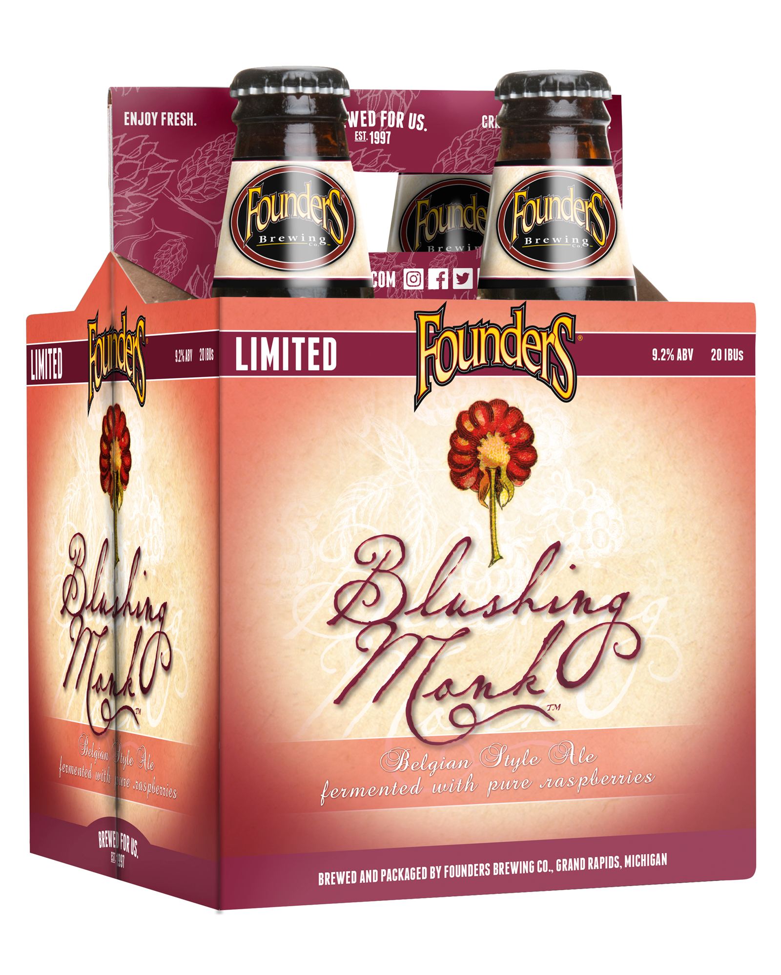 4 pack of Founders Blushing Monk