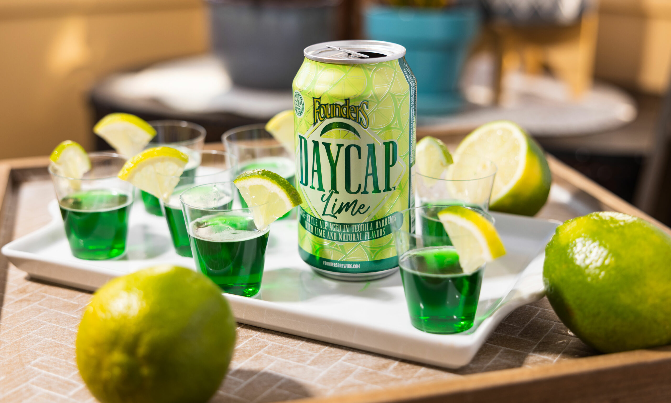 Daycap lime can with Jell-O Shots