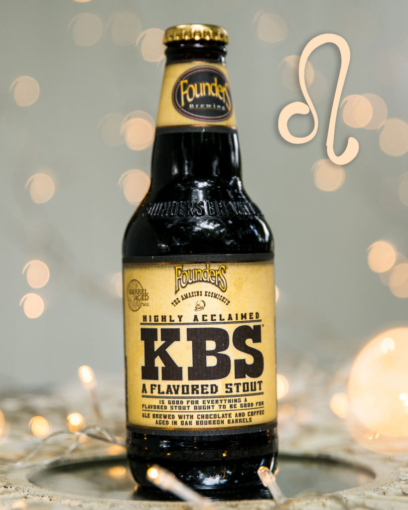 KBS bottle with leo sign