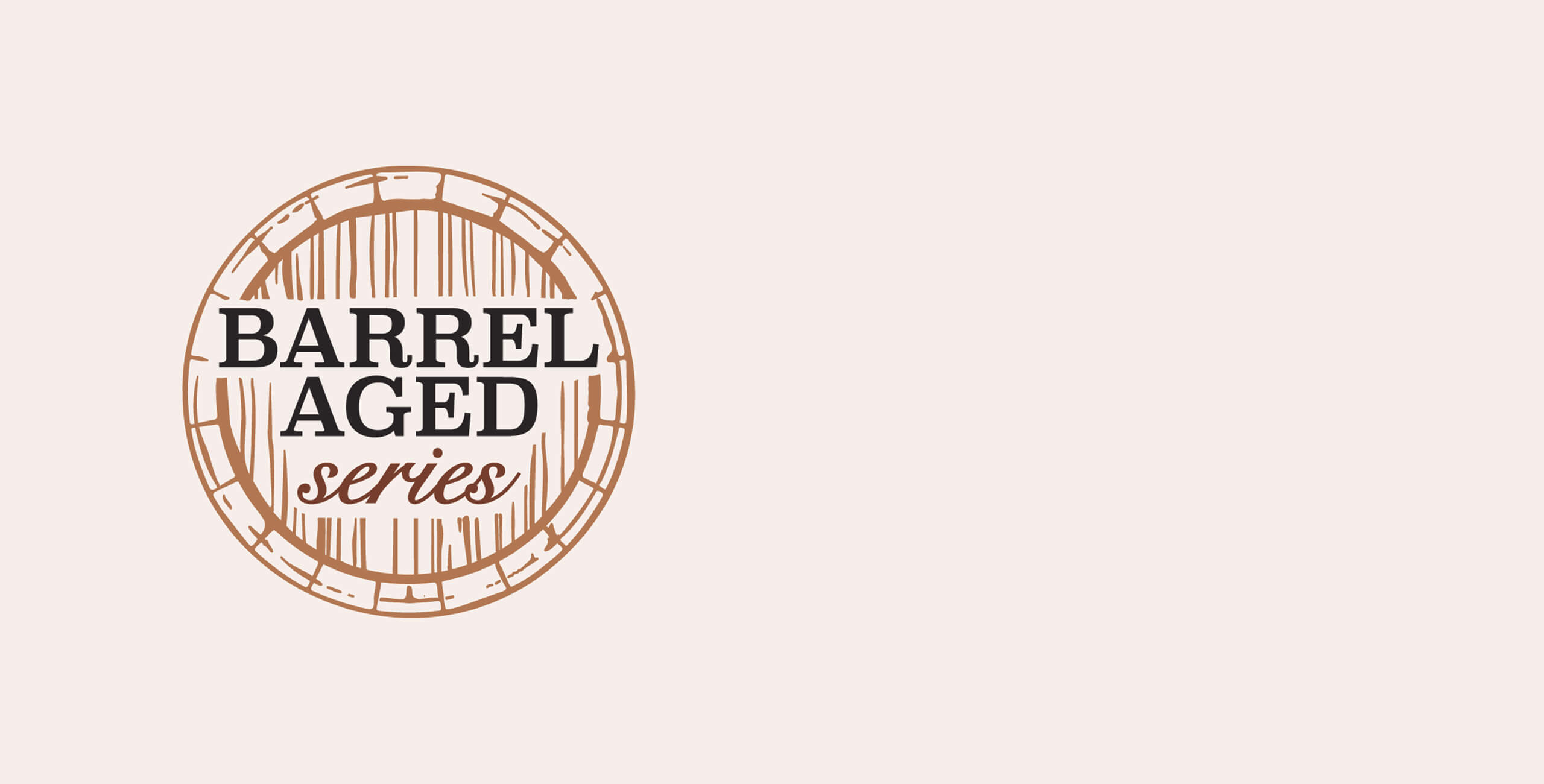Barrel-Aged series background with logo
