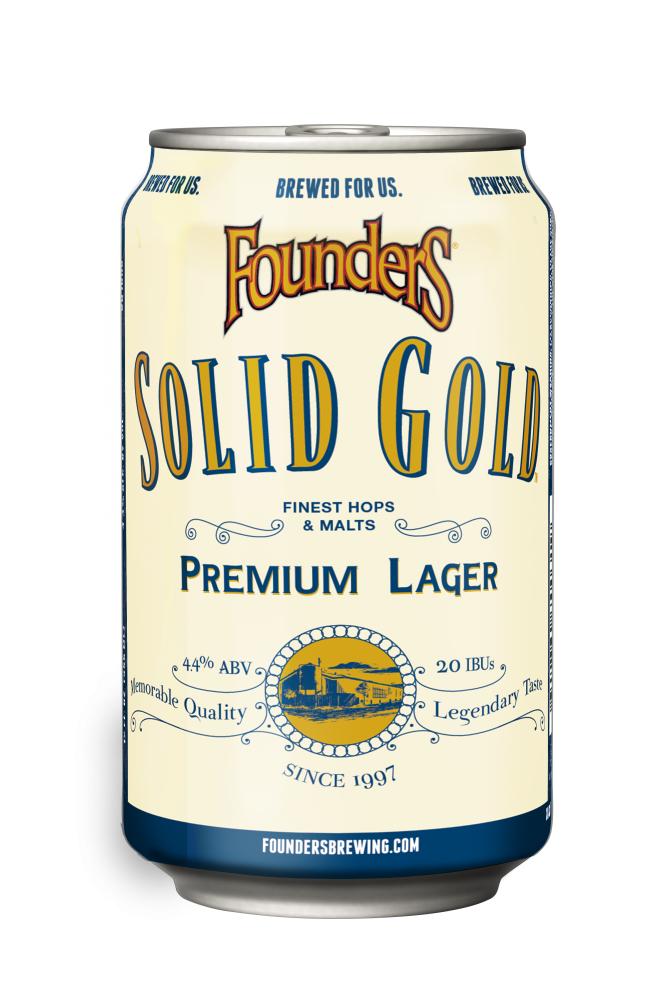 Founders Solid Gold beer can