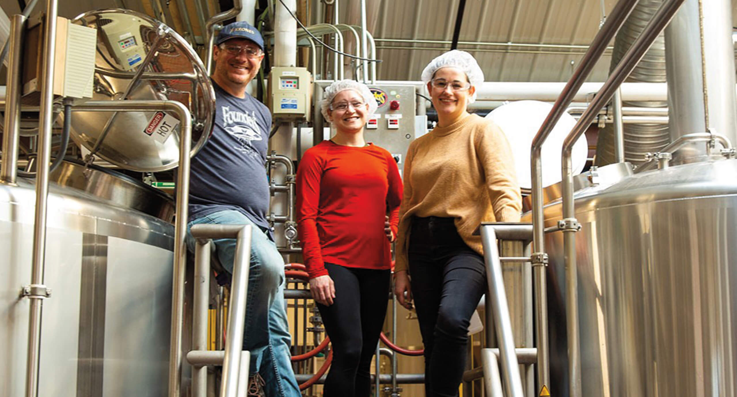 Founders employees in brewery