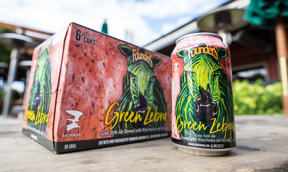 Founders Green Zebra beer cans