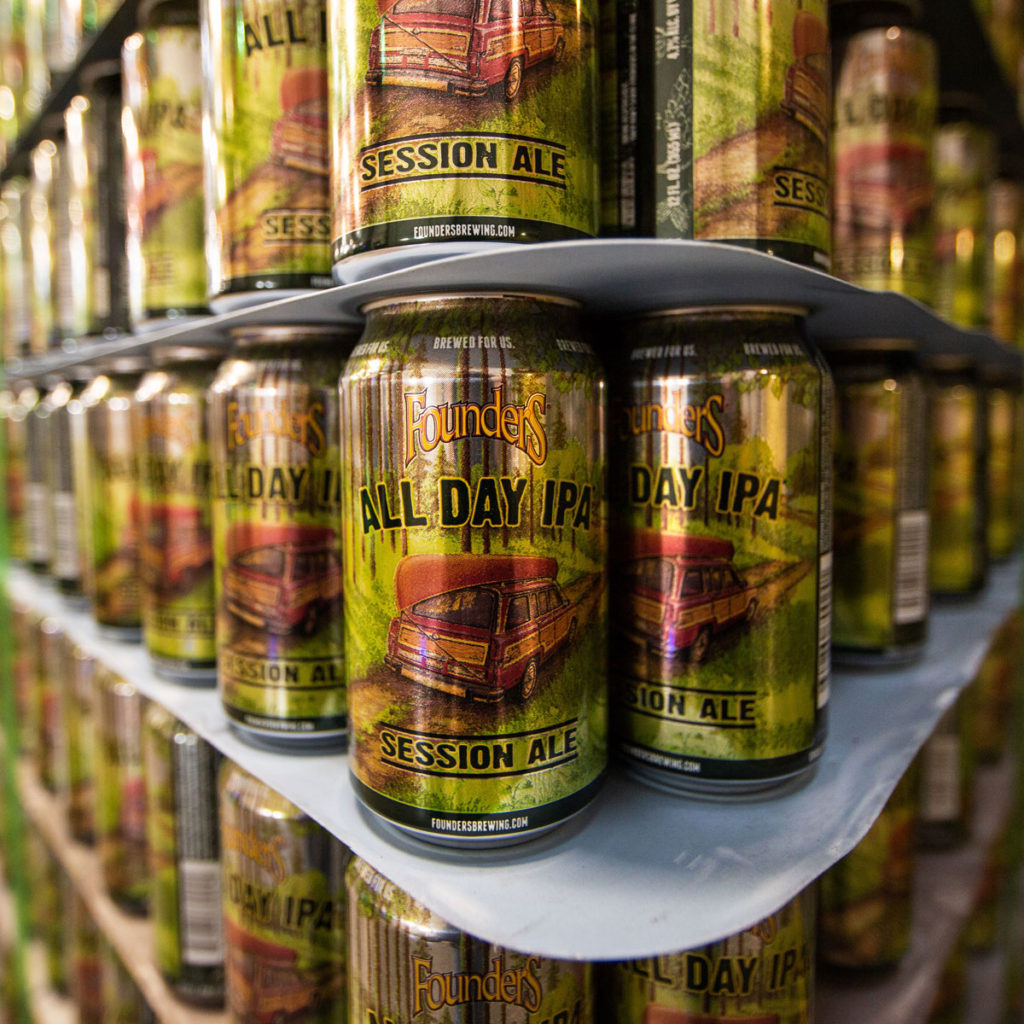 Cans of Founders All Day IPA