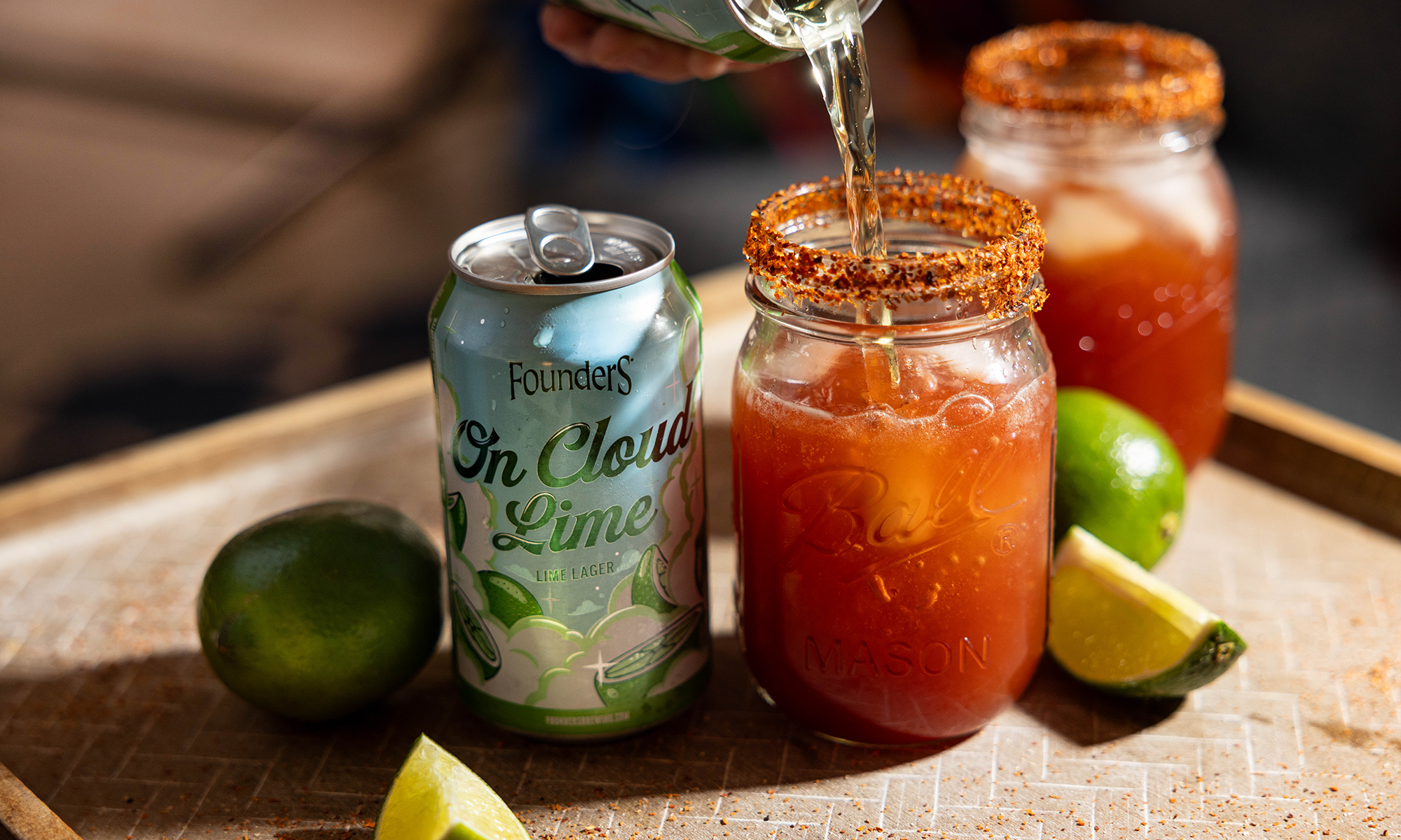 On Cloud Lime Michelada drink