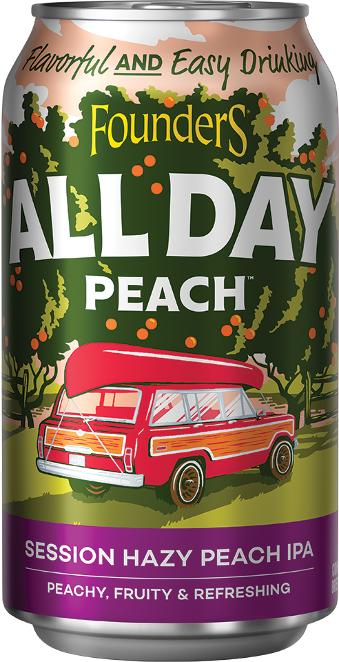 All Day Peach 12oz Can
