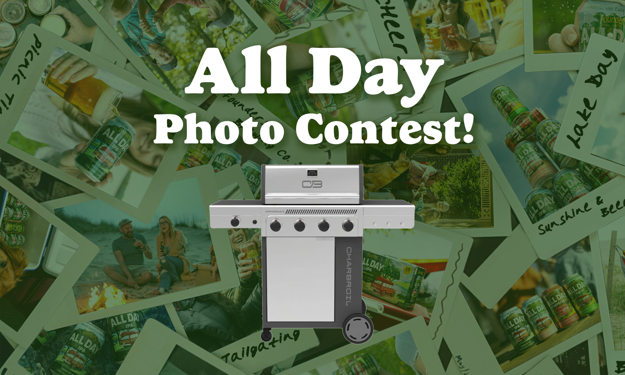 All Day IPA Photo Contest featuring a Charbroil Grill