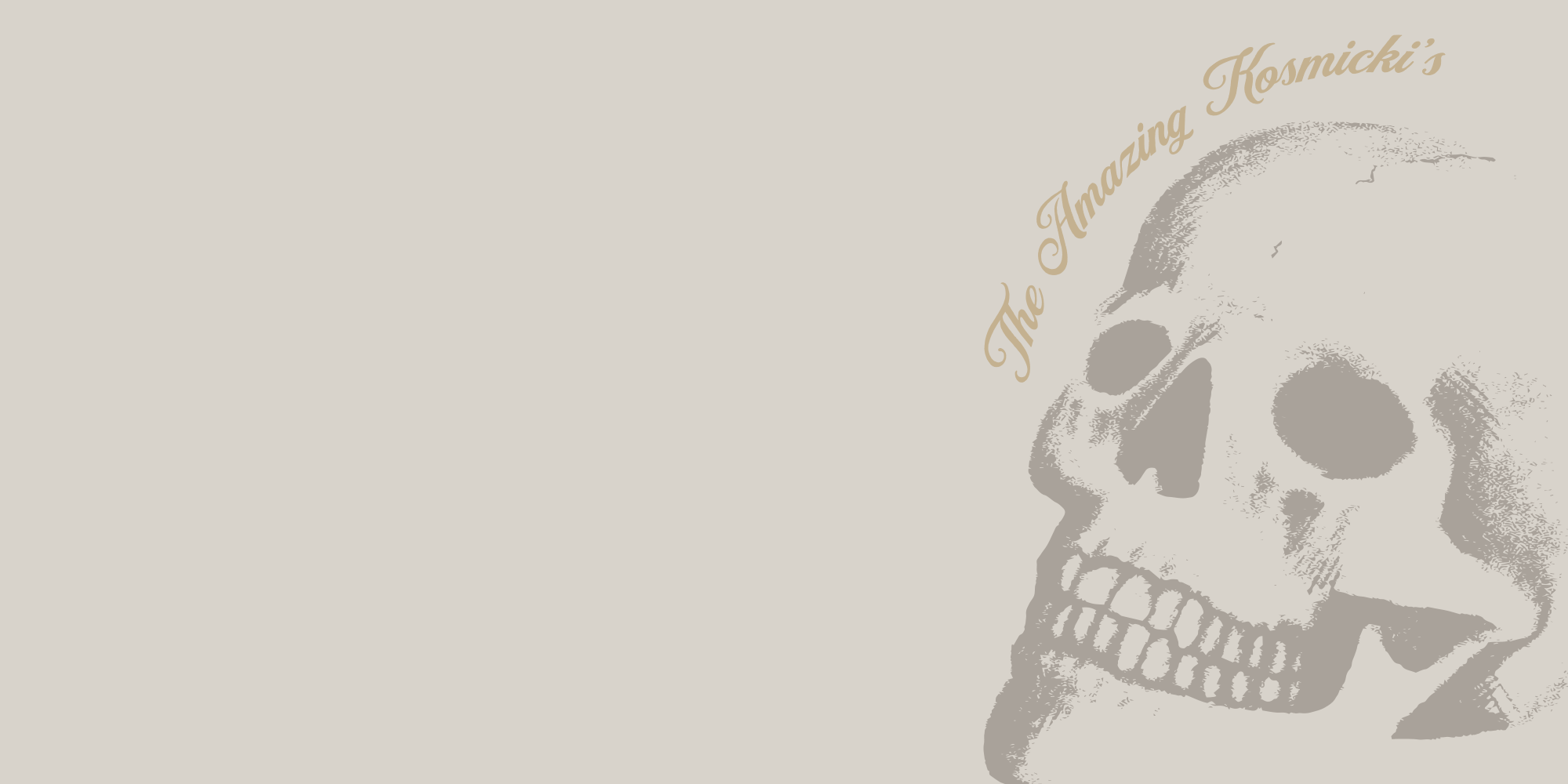 The Amazing Kosmicki Skull Logo