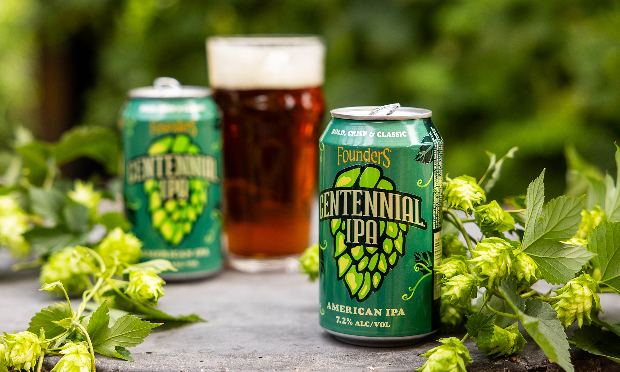 Founders Brewing Announces Imperial Centennial IPA, A Bigger, Bolder Return of a Classic 7 Centennial IPA, two cans and a pint glass